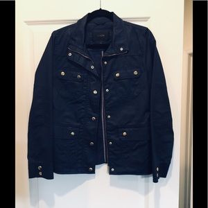 NWOT J.Crew Navy Blue Jacket With Gold